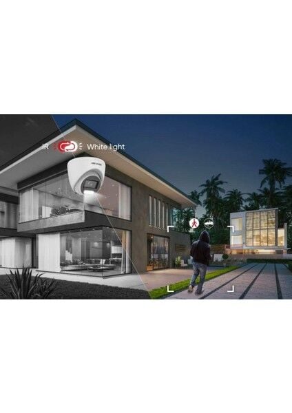 Hikvision DS-2CD1323G2-LIUF SmartLight 2MP 2.8mm Dome Kamera 30 mt IP IR Sesli