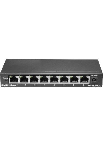 Ruijie Reyee RG-ES208GC, 8-Port Gigabit Cloud Mananged Non-Poe Switch
