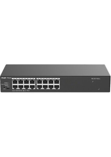 Reyee RG-ES116G-L 16 Portlu, 10/100/1000 Gigabit, Tak Çalıştır, Çelik Kasa