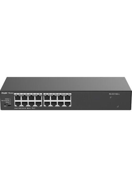 Reyee RG-ES116G-L 16 Portlu, 10/100/1000 Gigabit, Tak Çalıştır, Çelik Kasa