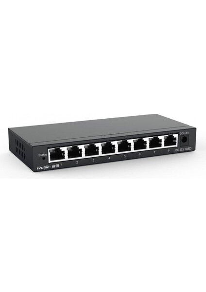 Ruijie Reyee RG-ES108D 8 Port 10/100MPBS Switch Metal Kasa
