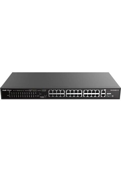 Ruijie Reyee RG-ES126S-P V2 26 Port 370W 2xgigabit Uplink, 1xsfp Yönetilemez Poe Switch