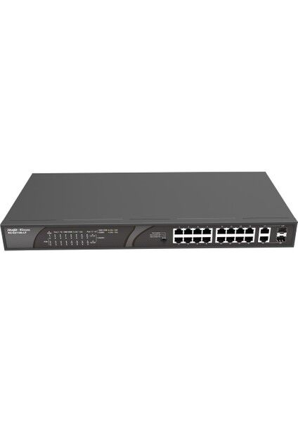 Ruijie Reyee RG-ES118S-LP 16 Port Poe 2 Port Gigabit Uplink Rackmount Poe Switch