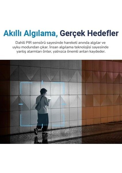 Hybrone HY-CW3013-FB  Iç/dış Ortam Akıllı Wi-Fi Batarya Kamera