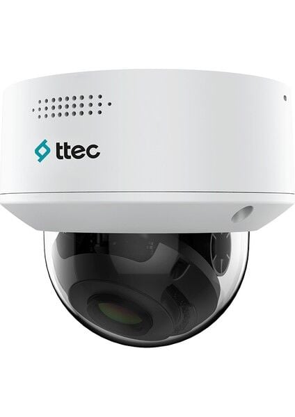 Ttec IP Dome Kamera 2 MP Motorize Lens İç Mekan Kullanımı için Beyaz Renkli