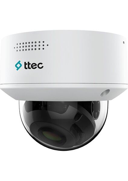 Ttec IP Dome Kamera 2 MP Motorize Lens İç Mekan Kullanımı için Beyaz Renkli