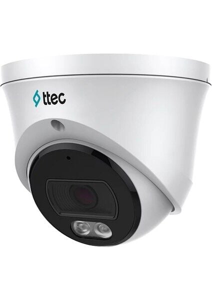 Ttec IPDP-2330M-WMS/SL 2mp 2.8mm Sabit Lens 30MT Starlight IP67 Poe H.265+ Dahili Mikrofon Dome Ip Kamera
