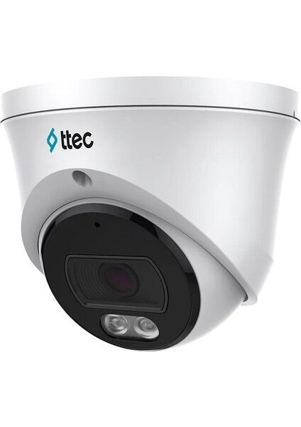 Ttec IPDP-2330M-WMS/SL 2mp 2.8mm Sabit Lens 30MT Starlight IP67 Poe H.265+ Dahili Mikrofon Dome Ip Kamera